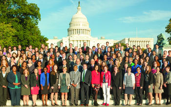 AAAS Science and Technology Policy Fellows, 2013-14 Cohort in front of the US Capitol